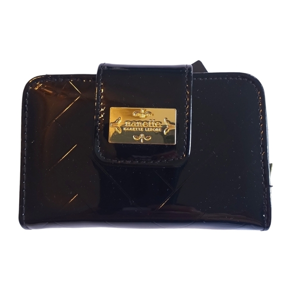 Nanette Lepore, Wallet, Anti Identity Theft, RFID Lined, patented leather Safety - Picture 1 of 8